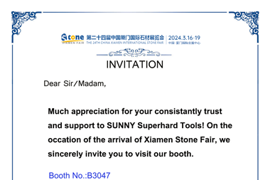 Come and Say Hi at The 24th Xiamen Stone Fair